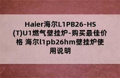 Haier海尔L1PB26-HS(T)U1燃气壁挂炉-购买最佳价格 海尔l1pb26hm壁挂炉使用说明